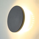 Modee LED čierna okrúhla nástenná lampa 6W 800lm neutrálna biela (ML-LWL0014)