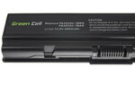 TS01 zöld cella akkumulátor Toshiba Satellite A200 A300 A500 L200 L300 L500 / 11,1V 4400mAh