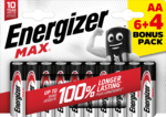 Energizer Max AA alkáli elemek 10db (6 + 4) E303328600