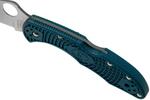 Spyderco C11FPK390 Delica 4 Lightweight K390 zsebkés 7.4 cm, szatén, kék, francia