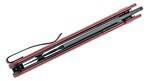 SA08D Sencut Bronte Burgundy G10 Handle Black S/S Liner Black Stonewashed 9Cr18MoV Bla