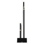DCAW04 Emos Lighting LED svietnik čierny, 27,5 cm, 3x AA, vnútorný, teplá biela, časovač