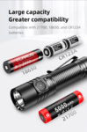 KLARUS G15 V2.0 nabíjateľná EDC baterka 4200 lm, batéria 21700 5000 mAh, USB-C