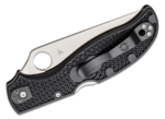 Spyderco C258SBK Strech 2 XL zsebkés 10 cm, szatén, fekete, FRN