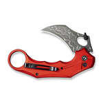 CIVIVI C16016B-DS1 Incisor II kapesní nůž - karambit 6,6 cm, damašek, červená, hliník