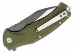 QSP Knife QS121-B Snipe Green vreckový nôž 9 cm, satin/čierna, zelená, G10