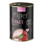 PIPER 11802438 konzerva pro psy - krůtí/brokolice 400g