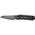 CIVIVI C22036-DS2 Vision FG vreckový nôž 9 cm, damašek, čierna, Micarta