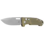 FX-503SP OD FOX knives NEW SMARTY AUTO TACTICAL, N690 STONEWASHED, ALLUMINUM OD GREEN