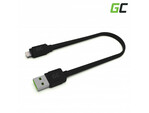 Green Cell KABGC02 GCmatte Lightning plochý rýchlonabíjací USB kábel 25 cm