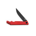 Kubey KU253B Pylades Red Black zsebkés 11,8 cm, fekete, piros, G10, csat