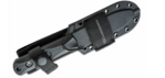 KA-BAR KB-EK51 Short Drop Point bojový nôž 10,9 cm, čierna, Ultramid, puzdro Celcon