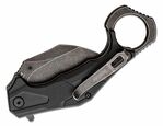 Kershaw K-2064 OUTLIER vreckový nôž - karambit s asistenciou 6,6 cm, Blackwash, čierna, GFN