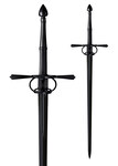 Cold Steel 88WSLFM MAA La Fontaine Sword of War replika kard 95 cm, fekete, bőr, bőr hüvely
