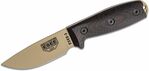 3PMDT-004 ESEE desert tan blade, blood/black G-10 3D handle, black sheath