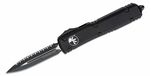 Microtech 122-3T Ultratech Black F/S automatický nôž 8,8 cm, celočierna, hliník