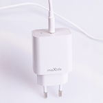 Maxlife MXTC-06-20C PD QC USB-C töltő 20 W-os USB-C-Lightning kábellel (OEM0101313)