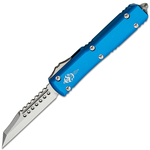 119W-10BLS Microtech Ultratech Warhound SS Stonewash STD Blue