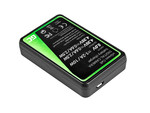 ADCB20 Green Cell Charger AHBBP-501 pro GoPro AHDBT-501, Hero 5 Hero 6 Hero 7 HD Black White Silver
