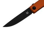 FOX knives FX-543 ALO CHNOPS vreckový nôž 7,5 cm, čierna, oranžová, hliník