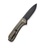 We Knife WE18062X-4 Elementum zsebkés 7,5 cm, Black Stonewash, bronz, titán