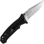 FOX kések BF-114 BLACK FOX zsebkés rásegítéssel 7,5 cm, fekete, G10, nylon hüvely