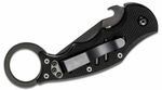 FOX kések FX-597 THE DART zsebkés - karambit 6,5 cm, teljesen fekete, G10, alumínium