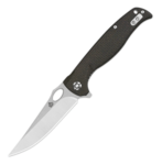 QSP Knife QS126-D1 Gavial  vreckový nôž 10,2 cm, satin, tmavohnedá, Micarta