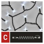 D2AC01 Emos Lighting Profi LED spojovací řetěz černá, 5 m, vnější i vnitřní, studená bílá