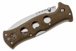 Cold Steel 10ABV3 Gunsite FDE zsebkés 10 cm, barna, Griv-Ex