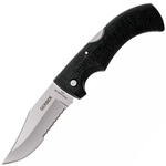 Gerber 31-003614 Gator Clip Point Serrated kapesní nůž 9,5 cm, matná Satin, černá, GFN, pouzdro