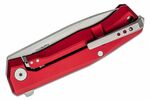 MT01A RS LionSteel Folding knife STONE WASHED M390 blade, RED aluminum handle