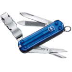 Victorinox 0.6463.T2 körömcsipesz 580 multifunkciós kés 65 mm, átlátszó kék, 8 funkció