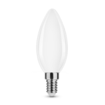 Modem LED-izzóspirál tejes gyertya C35 4W E14 4000K