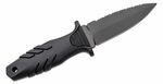 FX-647 S FOX knives  KNIVES TACTICAL ELEMENTUM DAGGER STAINLESS STEEL N690 BLD SERRATED,BLACK NAYLON