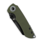 Kizer V3508A3 Critical Mini Green zsebkés 7,6 cm, fekete, zöld, G10