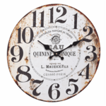 60.3045.10 TFA VINTAGE Quinine Tonique Analogové nástěnné hodiny v retro stylu