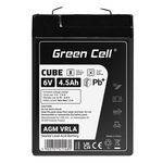 Green Cell AGM6V4-5AH-J VRLA zselés akkumulátor 6V 4Ah