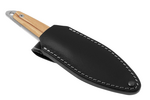 MKM MK MA02-O MAKRO 2 Sheepsfoot všestranný nůž 7,3 cm, Satin, olivové dřevo, kožené pouzdro