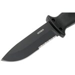 Gerber 31-003661 LMF II Infantry taktický nůž 12,5 cm, celočerná, guma a GFN, nylonové pouzdro