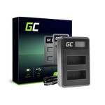 ADCB32 Green Cell Dual Charger LC-E17 for Canon LP-E17, EOS 77D 200D 770D 760D M3 M5 M6 Rebel T6i Re