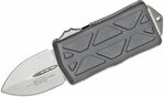 Microtech 157-10 Exocet Stonewash automata kés 5 cm, fekete, alumínium, pénzcsipesz