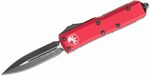 Microtech 232-1RD UTX-85 Black Standard Red automatický nôž 7,6 cm, čierna, červená, hliník