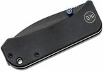 We Knife 2004B Banter Black vreckový nôž 7,4 cm, Black Stonewash, čierna, G10 