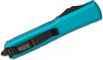 Microtech 122-2TQ Ultratech Turquoise Partial Serrated automatický nôž 8,8cm, čierna, tyrkys, hliník