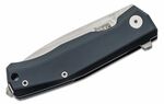MT01A BS LionSteel Folding knife STONE WASHED M390 blade, BLACK aluminum handle