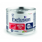 EXCLUSION HE20 HEPATIC ALL BREEDS konzerva 200g, vepřové/rýže/hrách
