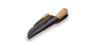JOKER CL135-P MONTANERO vonkajší bushcraft nôž 11 cm, drevo kučeravej brezy, kožené puzdro, kresadlo
