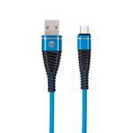 GSM045627 Forever micro-USB kábel Shark blue 1m 2A, modrá