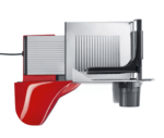 GRAEF S50003EU Elektrický kráječ SKS500 červená barva, skladovací box, mini kráječ